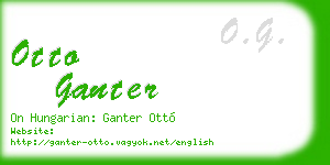 otto ganter business card