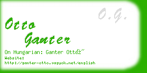 otto ganter business card